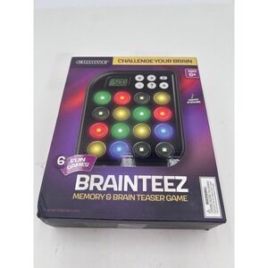 NEW Groove Brainteez Memory Brain Teaser Game 6 Fun Games Lights Sound Ages 6+
